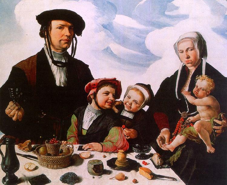 Maerten Jacobsz van Heemskerck Family Portrait Norge oil painting art